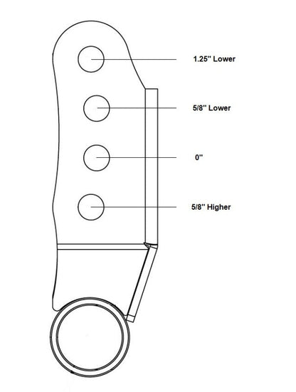 Ridetech 2015+ Ford F-150 2WD/4WD Adjustable Rear Shackles